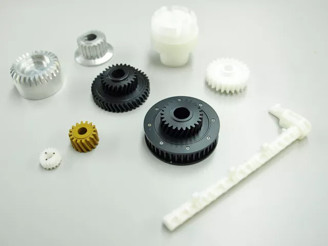 プラスチック製ギア・タイミングプーリーの加工